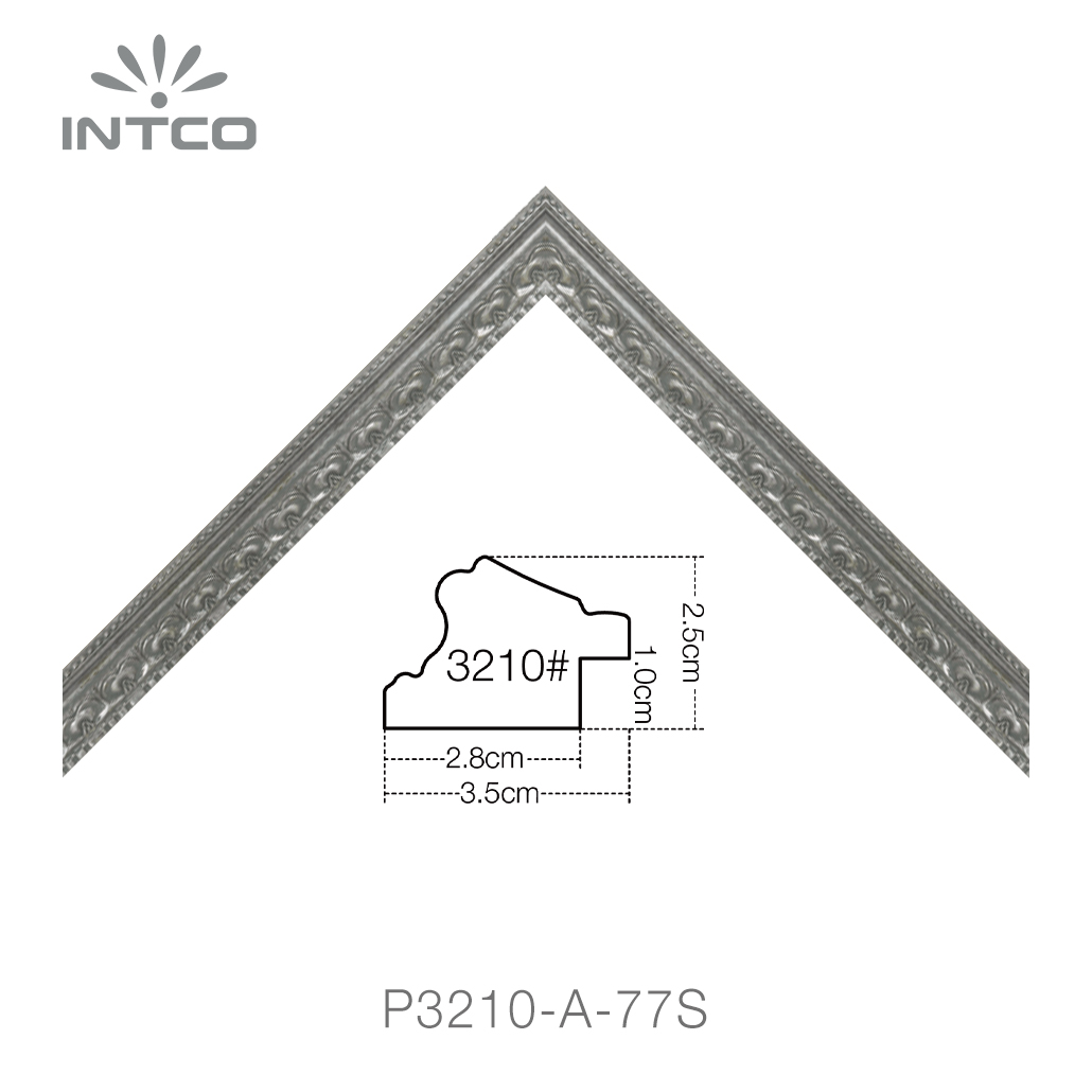 silver unfinished picture frame moulding
