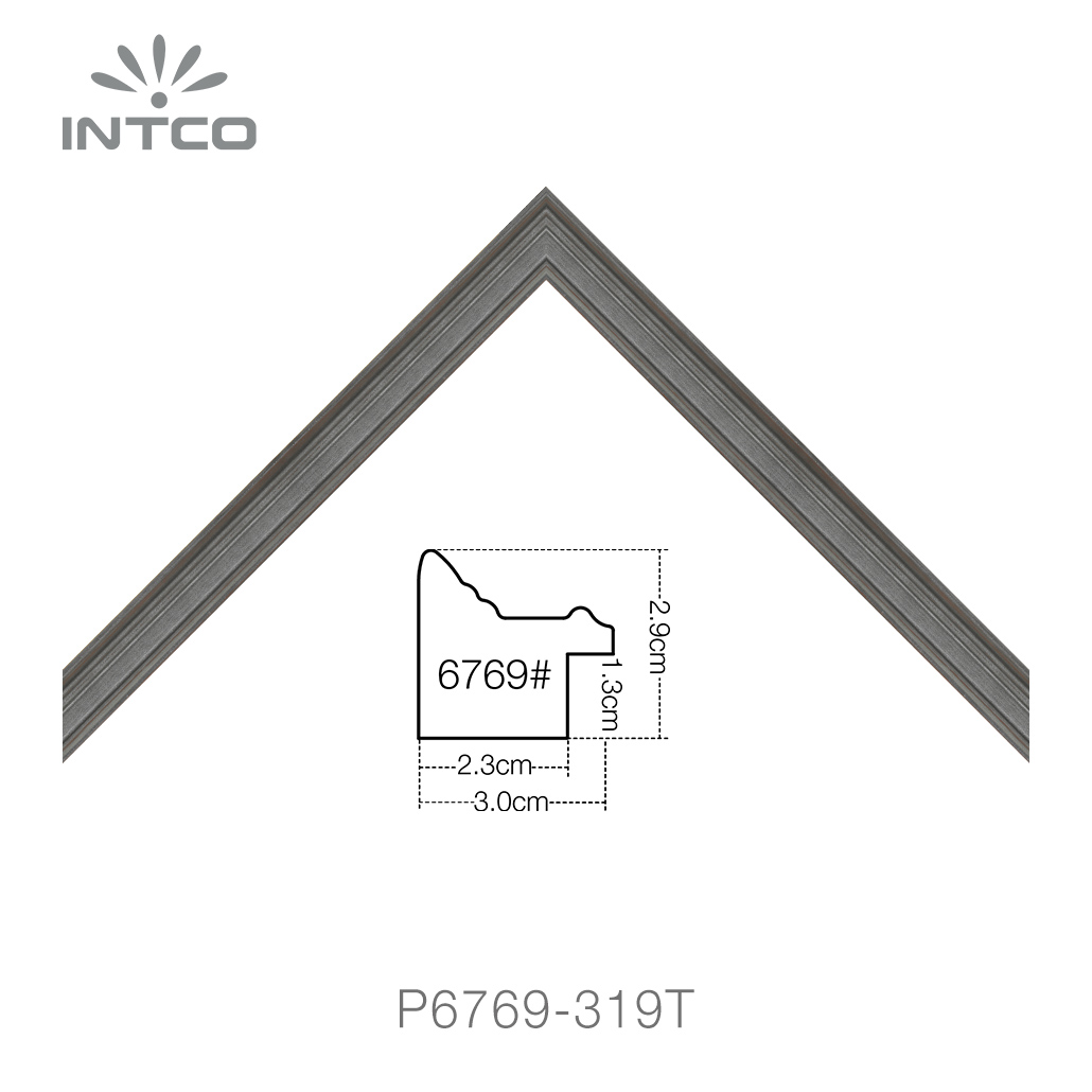 silver unfinished picture frame moulding