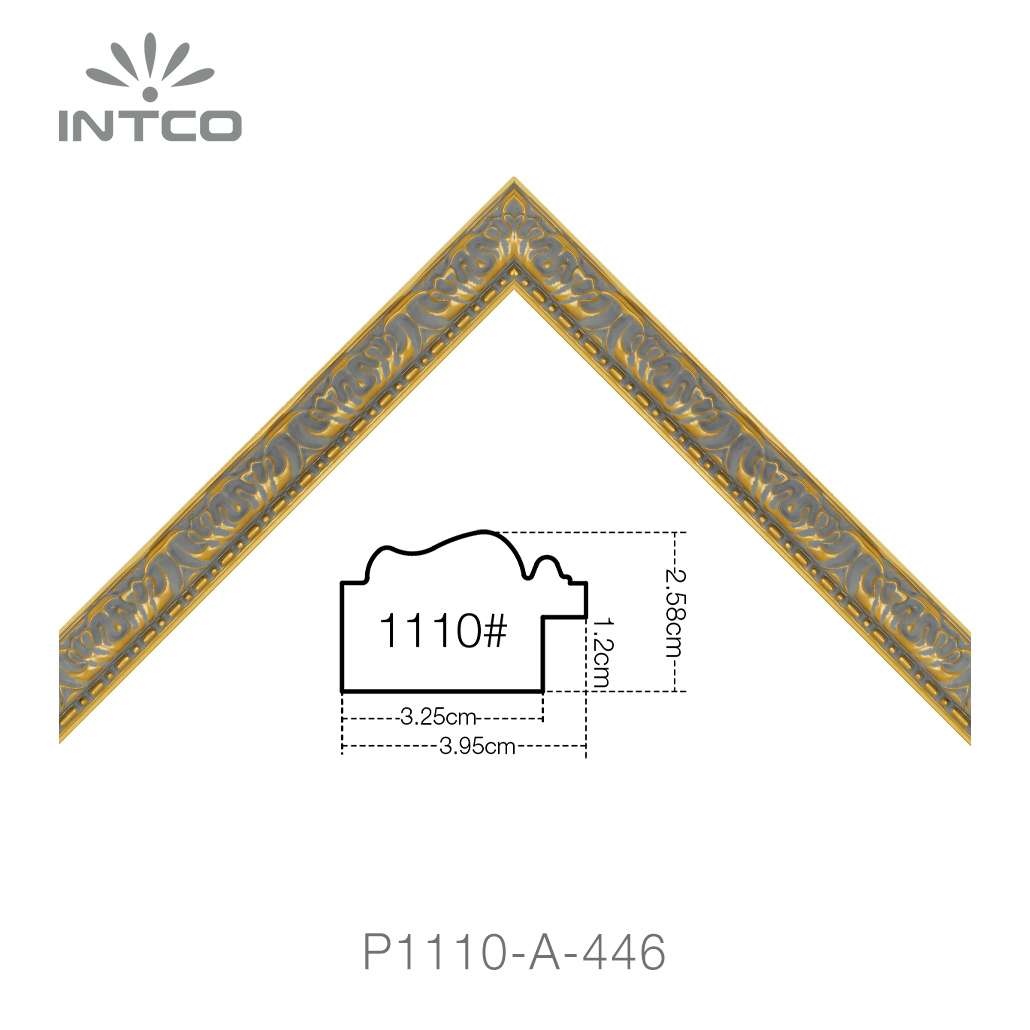 gold unfinished picture frame moulding
