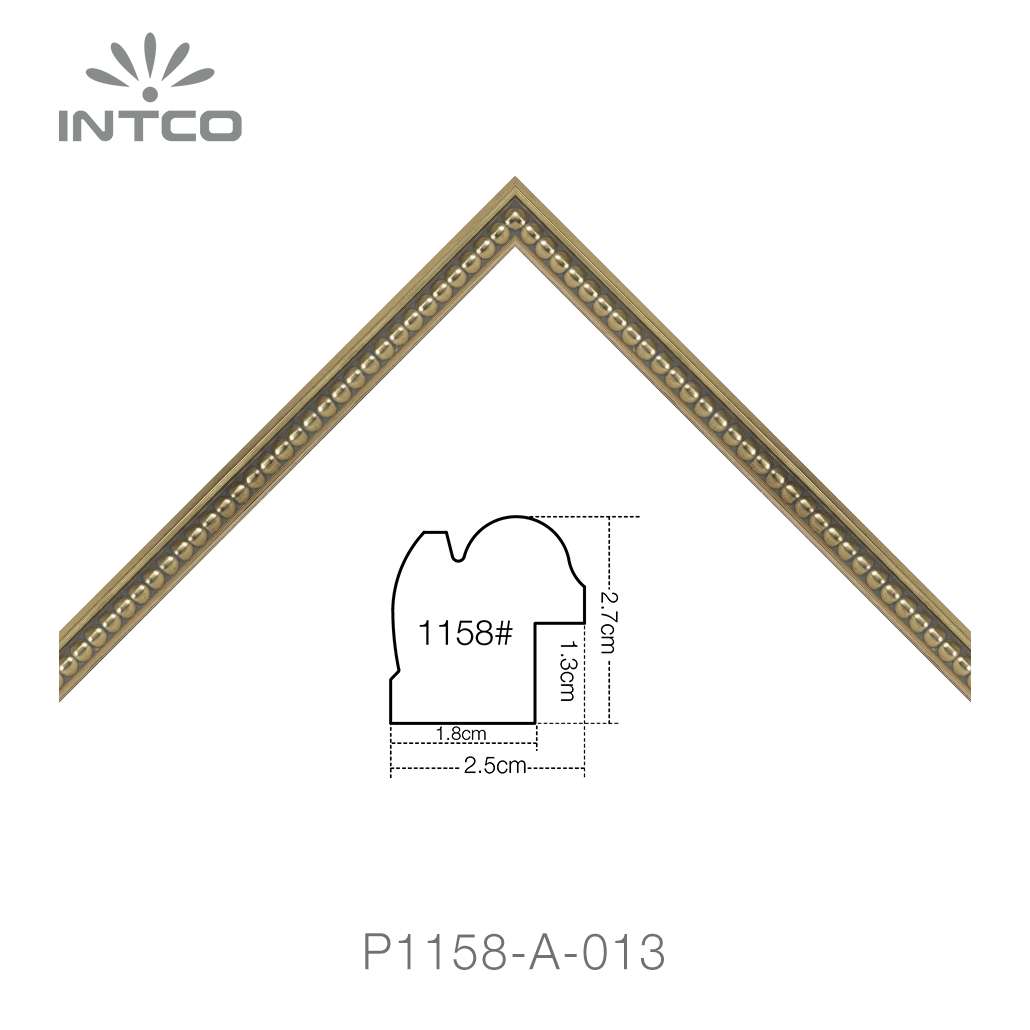 gold unfinished classic picture frame moulding