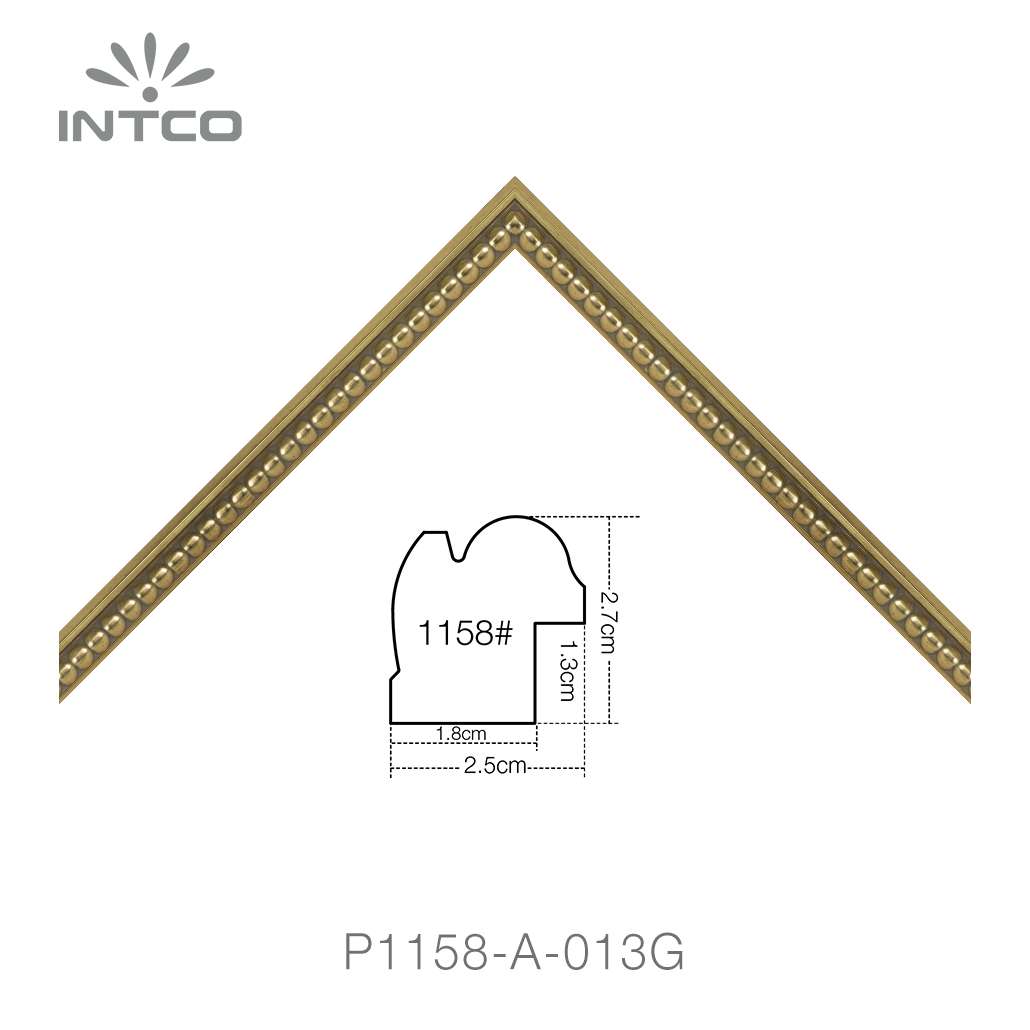 gold unfinished classic picture frame moulding