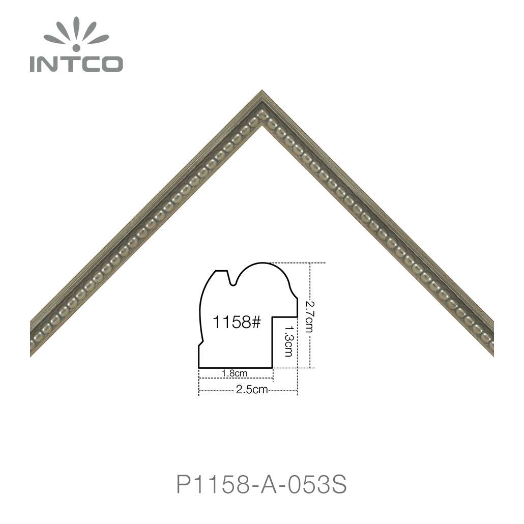 silver unfinished classic picture frame moulding