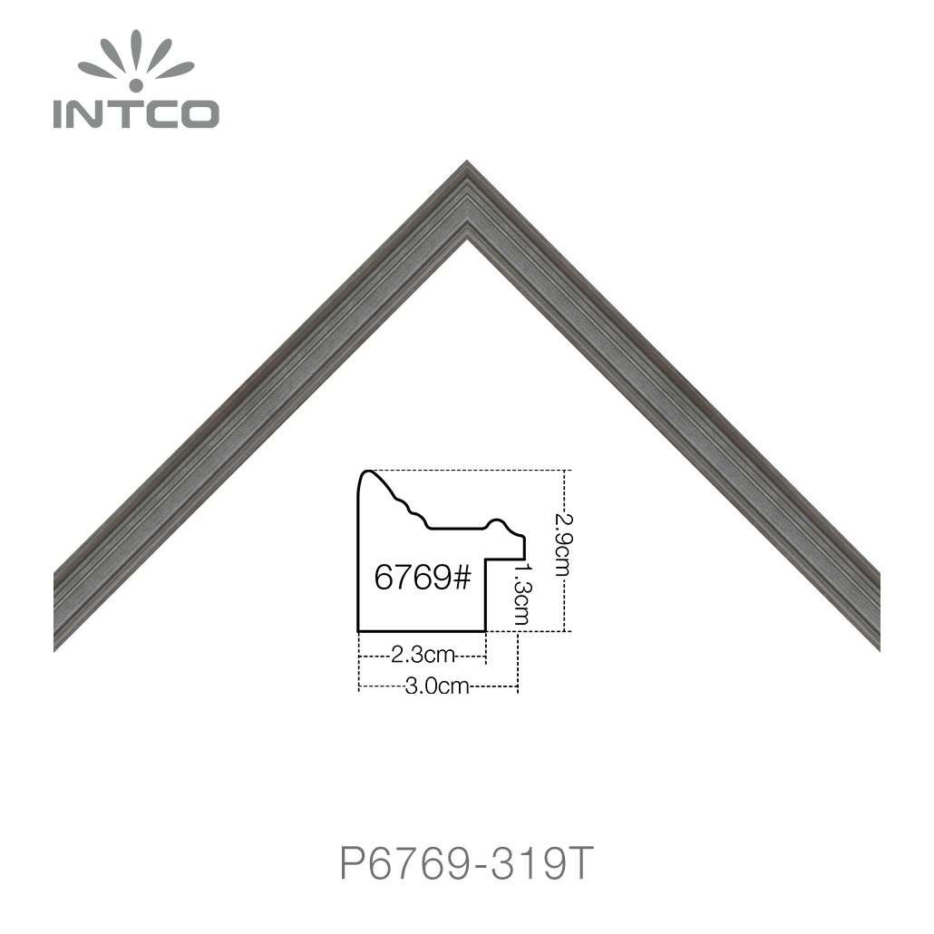silver unfinished picture frame moulding