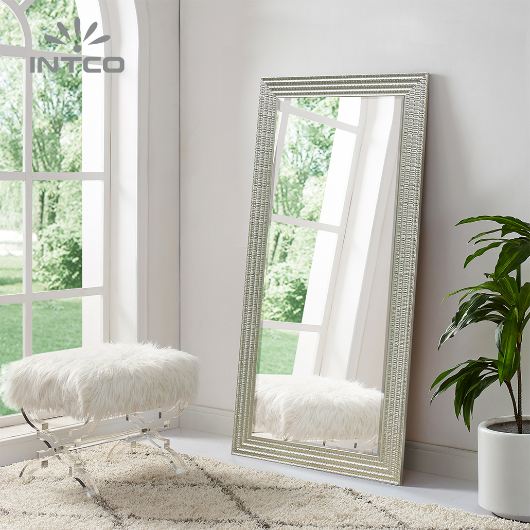 silver decorative full length floor mirror ideas