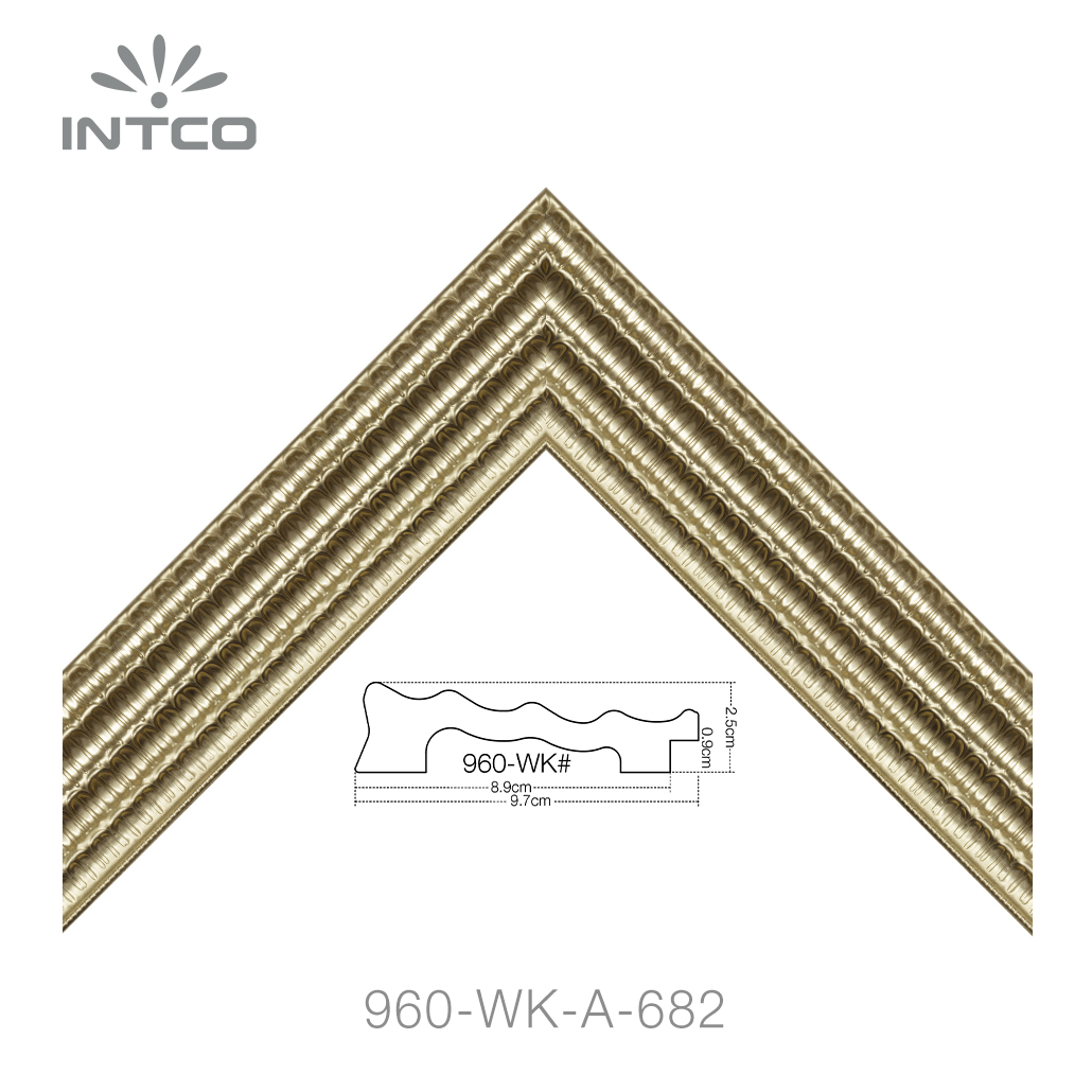 gold unfinished picture frame moulding