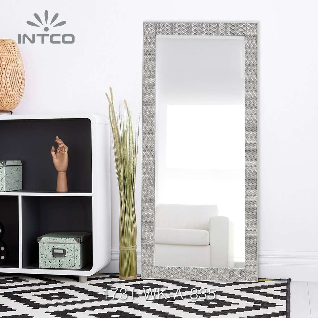 Intco silver full length vanity mirror ideas for living room