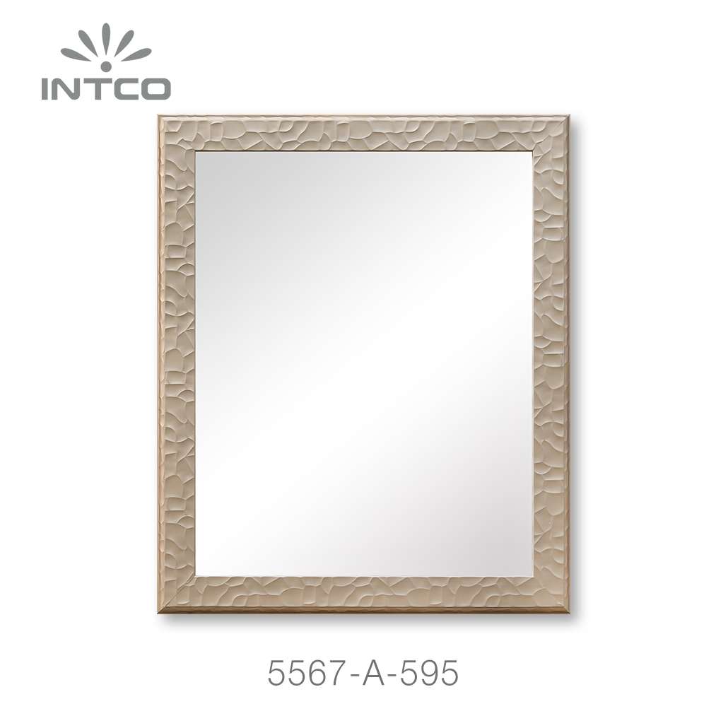 modern gold embossed wall mirror