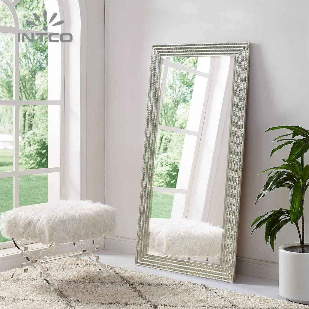 silver decorative full length floor mirror ideas