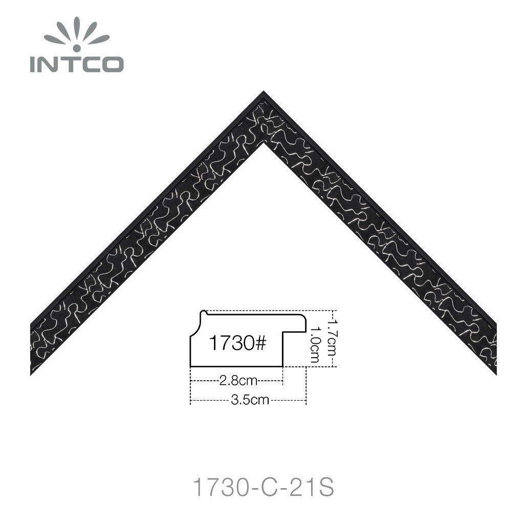 black unfinished picture frame moulding