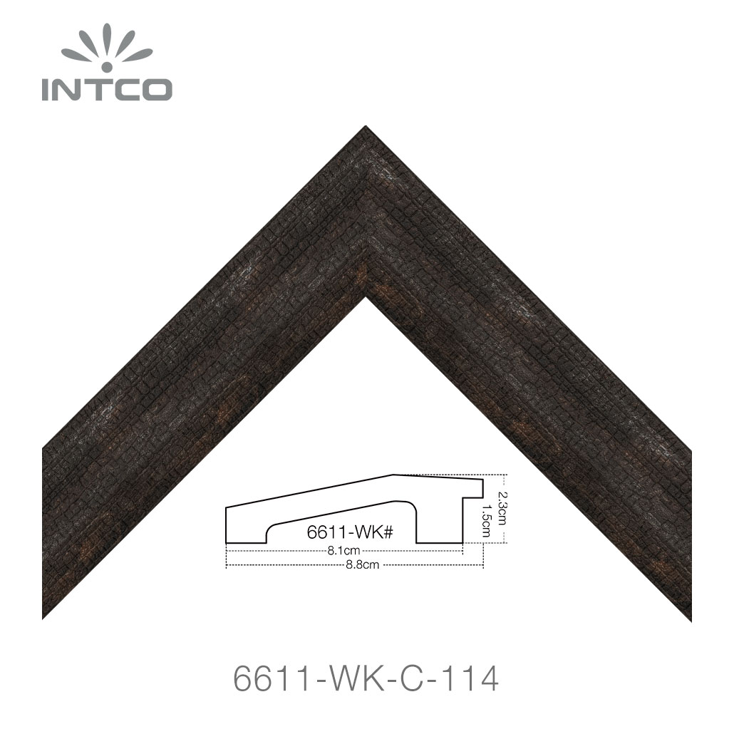 rustic unfinished picture frame moulding