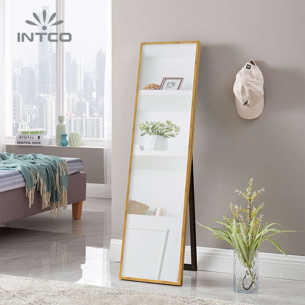 gold full length mirror ideas for home decoration