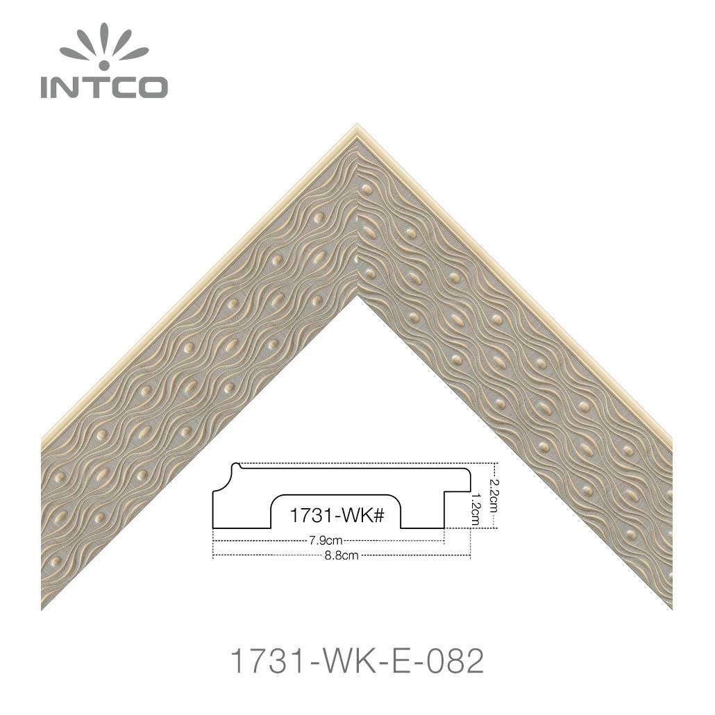 gold unfinished picture frame moulding