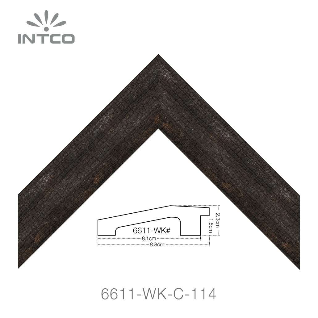 rustic unfinished picture frame moulding