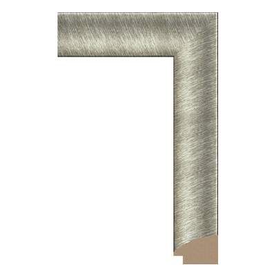 041-S156 — 5.92cm Silber PS Bilderrahmenleiste