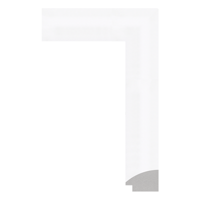 041-W1 — 5.92cm Weiß PS Bilderrahmenleiste