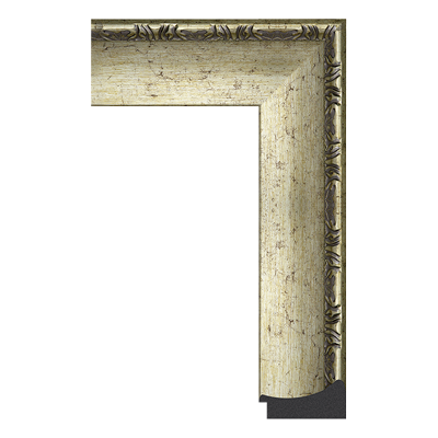 057-S124 — 8.25cm Silber PS Bilderrahmenleiste