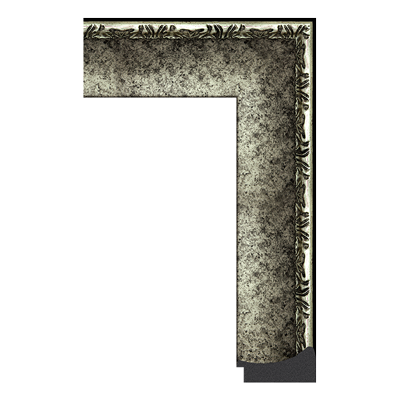 057-S155 — 8.25cm Silber PS Bilderrahmenleiste