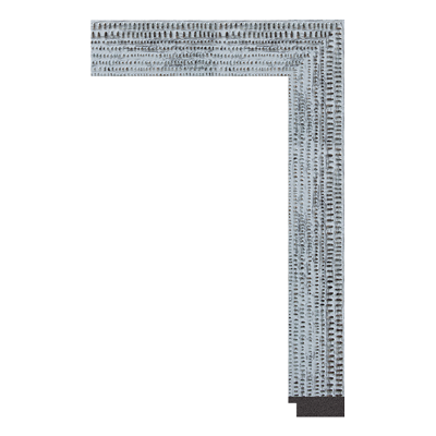 1014-YD-401 — 4.06cm Silber PS Bilderrahmenleiste