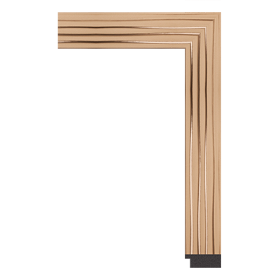 1014-ZM-867 — 4.06cm Gold PS Bilderrahmenleiste
