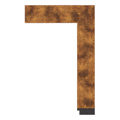 1445-ZQ-140 — 5.1cm Gold PS Bilderrahmenleiste
