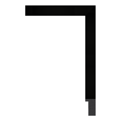 149-06 — 2cm Schwarz PS Bilderrahmenleiste