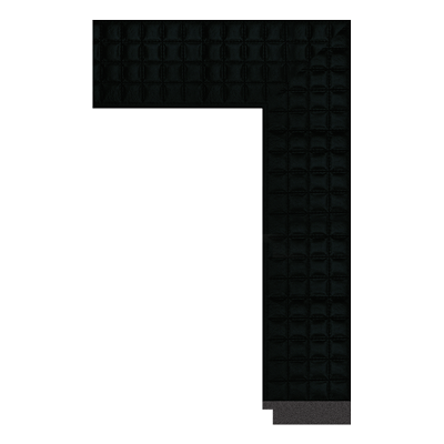 155-II-06 — 7.45cm Schwarz PS Bilderrahmenleiste