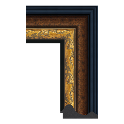 173-20017 — 12.5cm Bronze PS Bilderrahmenleiste