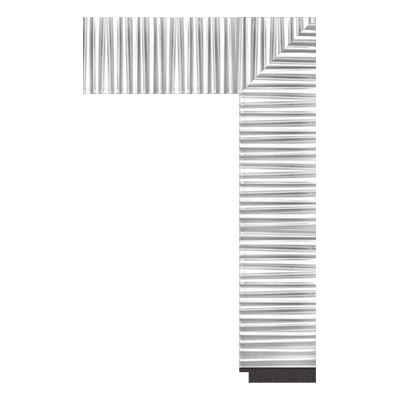 1862-YG-019 — 7.5cm Silber PS Bilderrahmenleiste