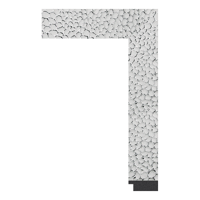 243-AB-019 — 4.56cm Silber PS Bilderrahmenleiste