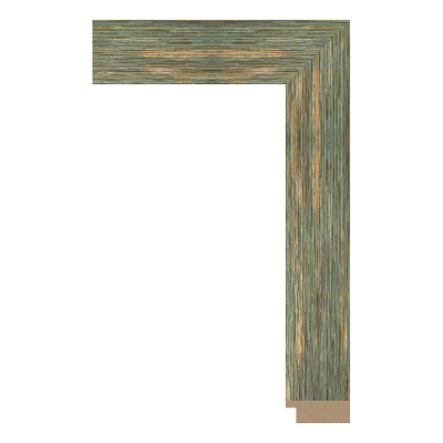 243-Y-C3 — 4.56cm Mehrfarbig PS Bilderrahmenleiste