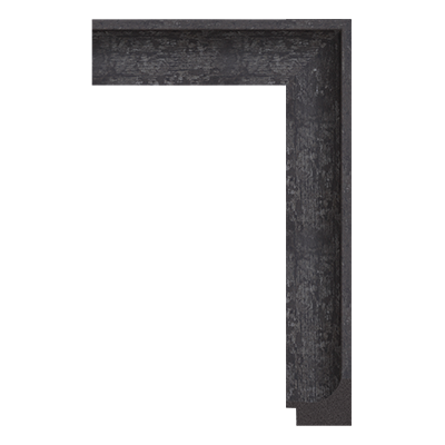 3178-1124T — 4.83cm Negro PS Moldura para Marco de Fotos