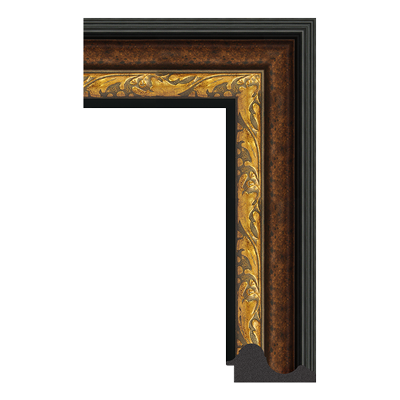 322-20017 — 9.9cm Bronze PS Bilderrahmenleiste