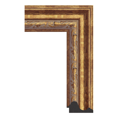 322-L3111 — 9.9cm Gold PS Bilderrahmenleiste
