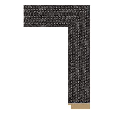 3383-ZN-5CM — 7.5cm Schwarz PS Bilderrahmenleiste
