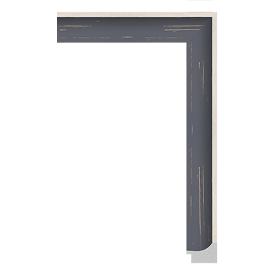 3500-1275T — 2.81cm Schwarz PS Bilderrahmenleiste