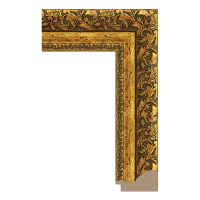 374-G198 — 8.5cm Gold PS Bilderrahmenleiste