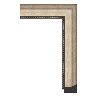 386-S — 4.54cm Silber PS Bilderrahmenleiste