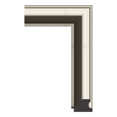 402-032 — 6.47cm Silber PS Bilderrahmenleiste