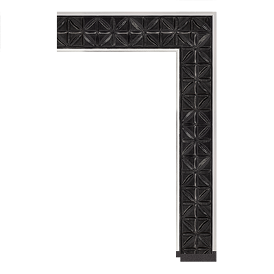 4126-C-113S — 5.1cm Schwarz PS Bilderrahmenleiste