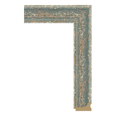 4204-5174T — 5.72cm Mehrfarbig PS Bilderrahmenleiste
