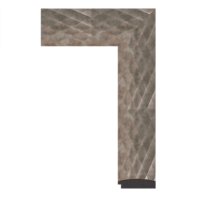 4327-E-1211 — 7.6cm Bronze PS Baguette d'Encadrement
