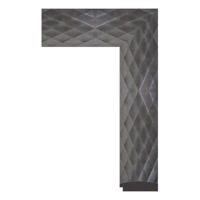 4327-E-1212 — 7.6cm Argenté PS Baguette d'Encadrement