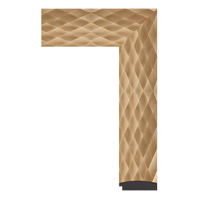 4327-E-1215 — 7.6cm Doré PS Baguette d'Encadrement