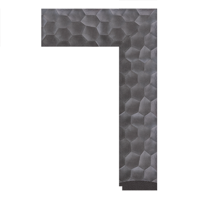 4327-F-1212 — 7.6cm Schwarz PS Bilderrahmenleiste