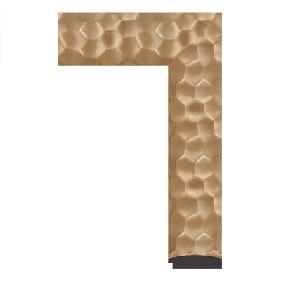 4327-F-1215 — 7.6cm Gold PS Bilderrahmenleiste