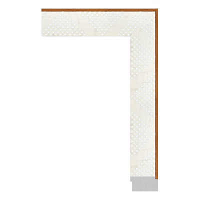 4407-A-113 — 4.7cm Weiß PS Bilderrahmenleiste
