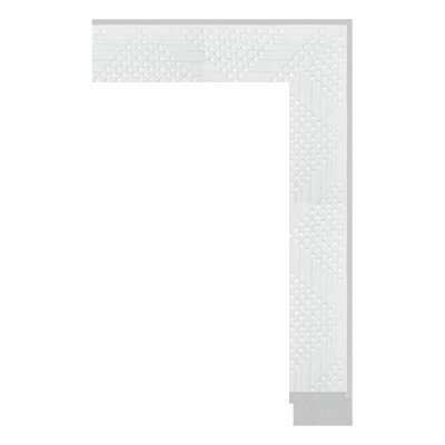 4407-A-172 — 4.7cm Weiß PS Bilderrahmenleiste