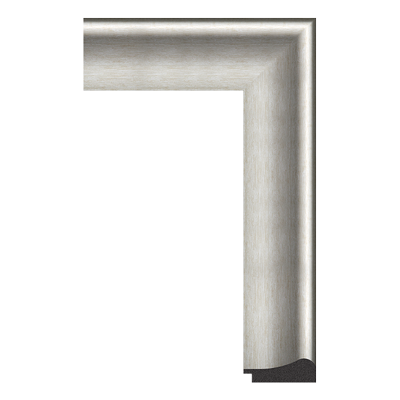 442-S126 — 6.53cm Prateado PS Moldura para Quadro
