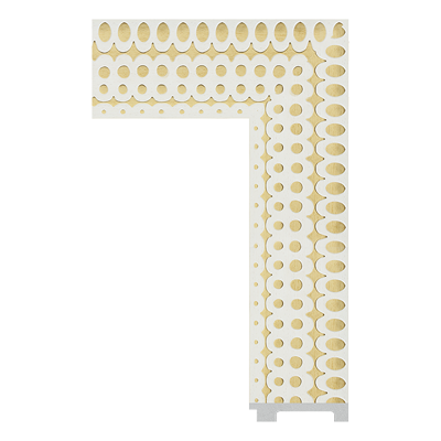 469-WK-XG-013 — 10.16cm Gold PS Bilderrahmenleiste