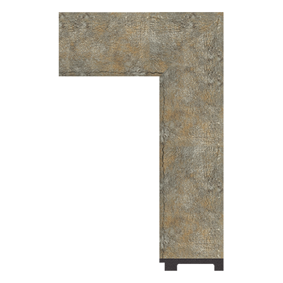 469-WK-YK-084 — 10.16cm Bronze PS Bilderrahmenleiste